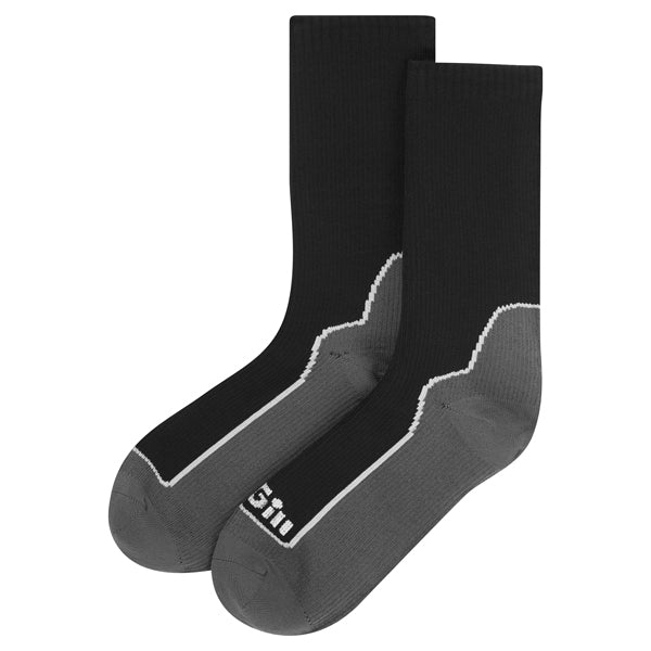 Gill 770 wasserdichte Socke, schwarz/grau, Größe L