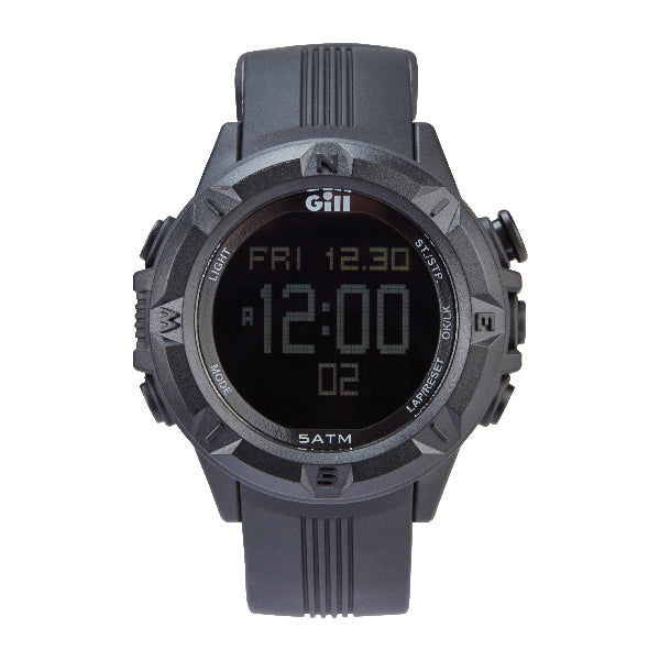 Gill Stealth Racer Uhr, schwarzes Armband