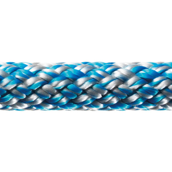 Robline Sirius 500 Allround rope, 8mm Silver/Blue - 1 mtr