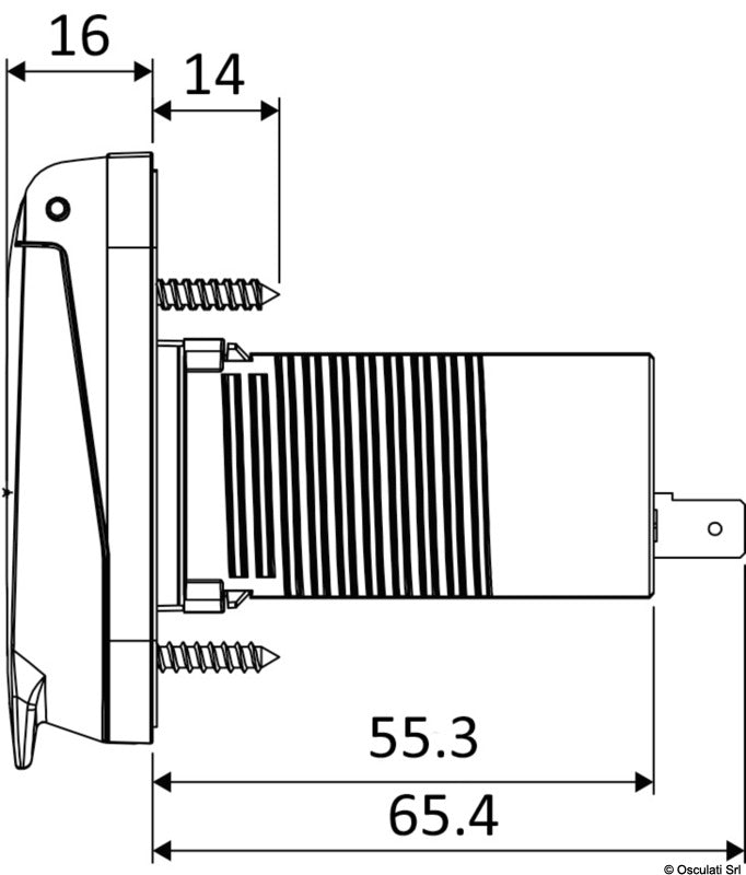 Scanstrut Ventura dobbelt USB-C-ladeudtag 12/24 V, 60 W