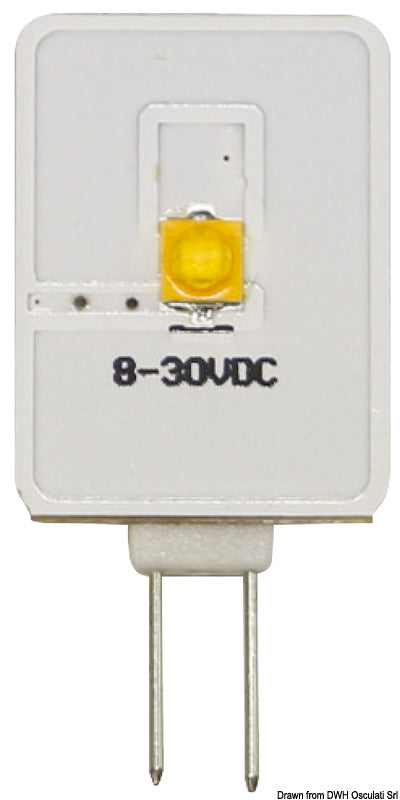G4 LED-pære med sidetilslutning 12/24 V 1,5 W, 130 lm, 3000 K