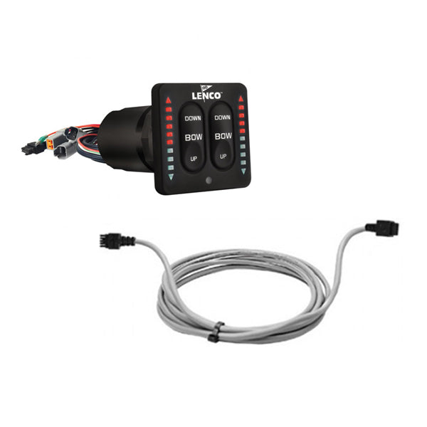 Lenco Flybridge-Steuerung mit Anzeige mit 12m Kabel