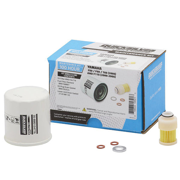 Quicksilver 8M0222280 100T Service Kit, Yamaha F50/F60/T60 o