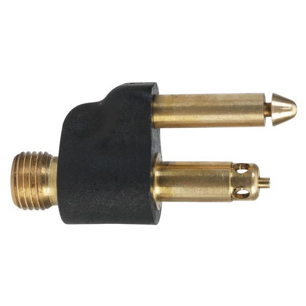 Connector male/mercury tank straight scepter