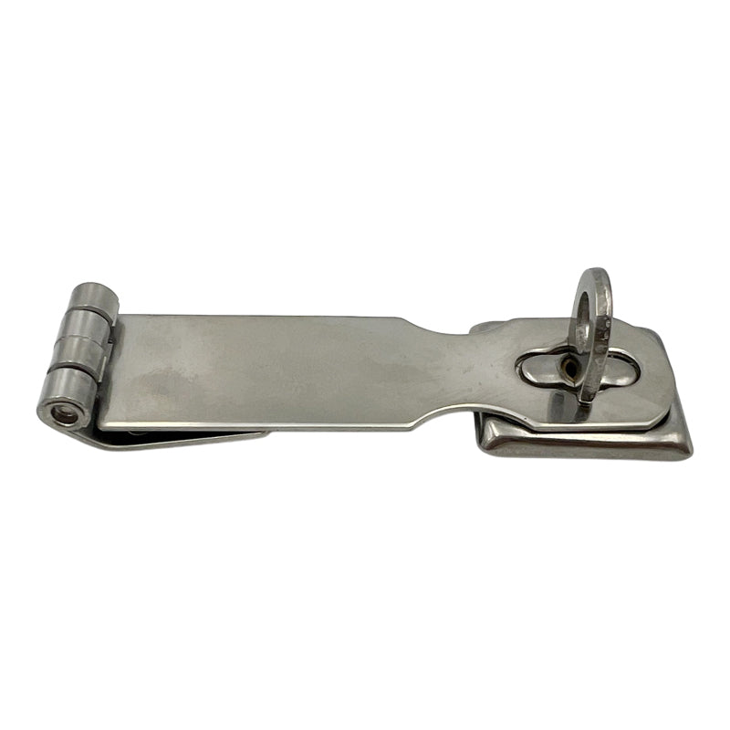 Låseoverfald rustfrit m/svirvel 90 x 24 mm