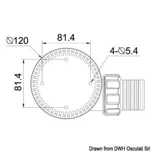 Maxi dykpumpe G3700 12 V Osculati