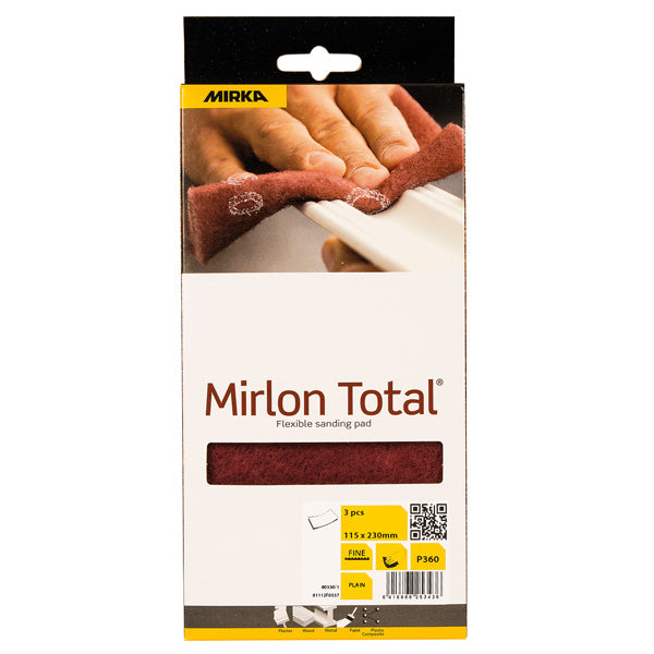 Mirka Mirlon Total Schleifschwamm 360 rot 115x230mm 3er Pack