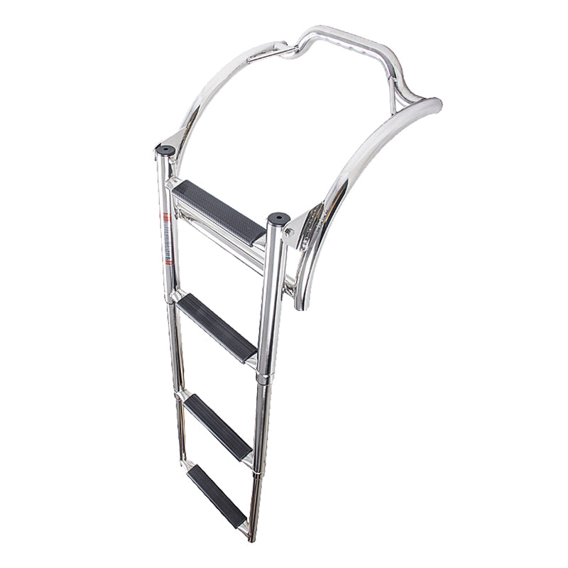 Badestige rustfri til gummibåd 4+1 trin AISI 316