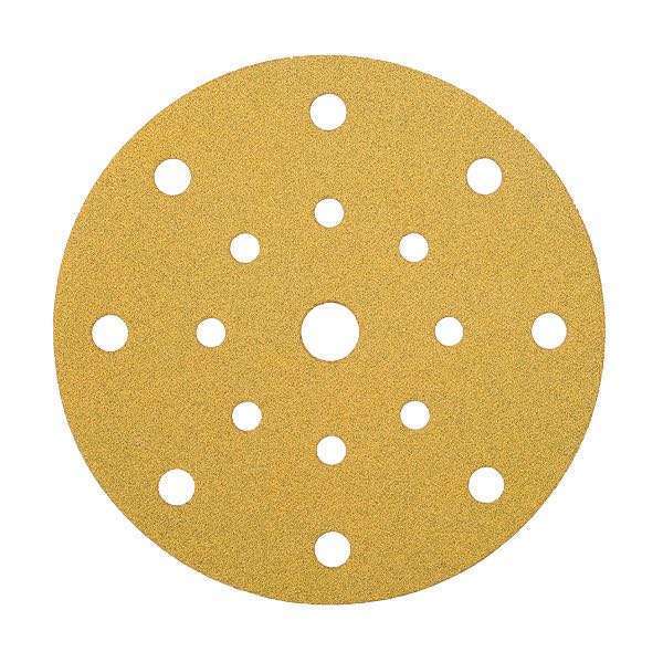 Mirka Goldrondelle Ø125mm p120 17 Loch - 10Stk