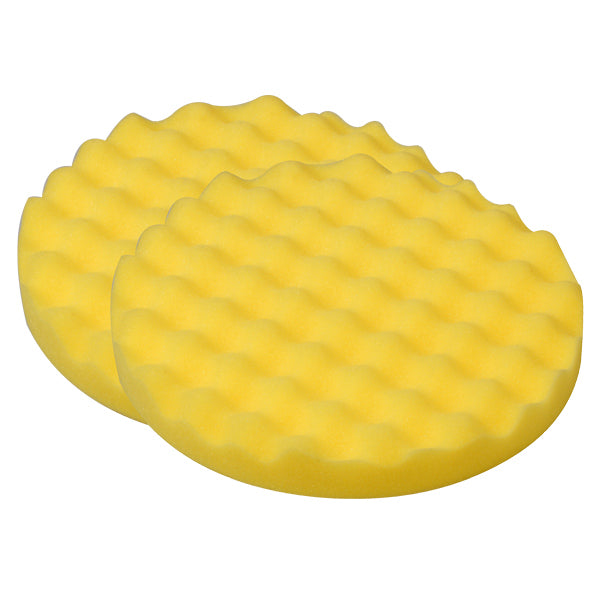 1852 Rubbing waffle disc Ø150mm, yellow 2-pack