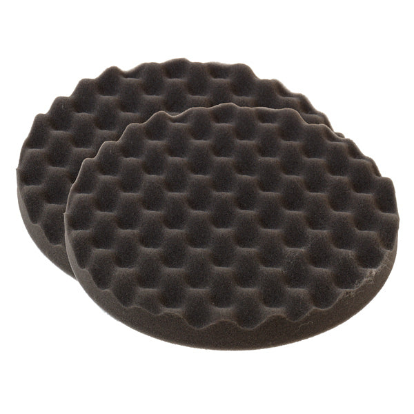 1852 Wax waffled roundel Ø150mm, black 2-pack