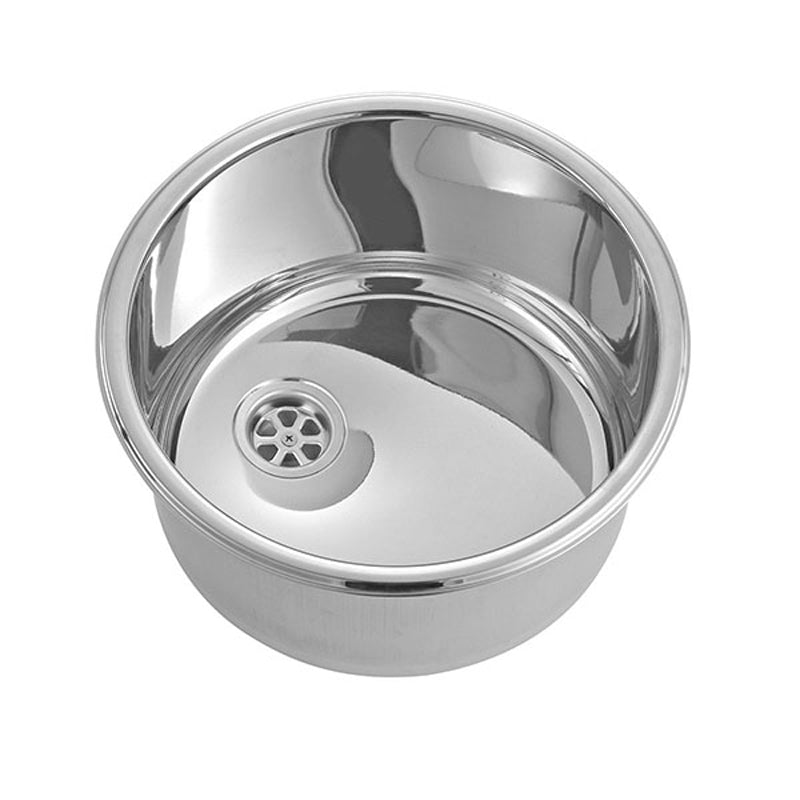 Vask rustfri rund Ø300/325 mm H180 mm 0,8 mm Z0830000