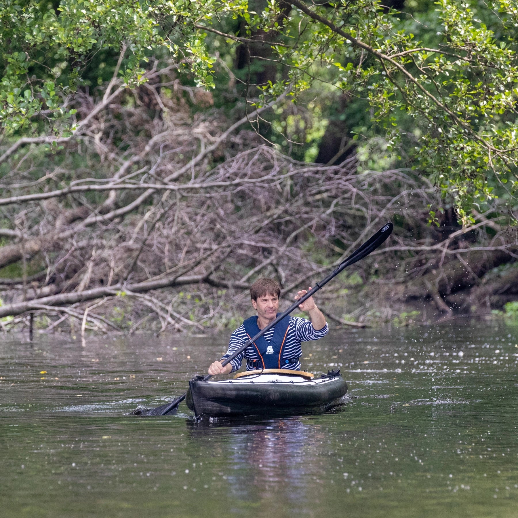 SECUMAR SECUFIT – blå/orange Oppustelig redningsvest til roning, kano og paddle – 150N