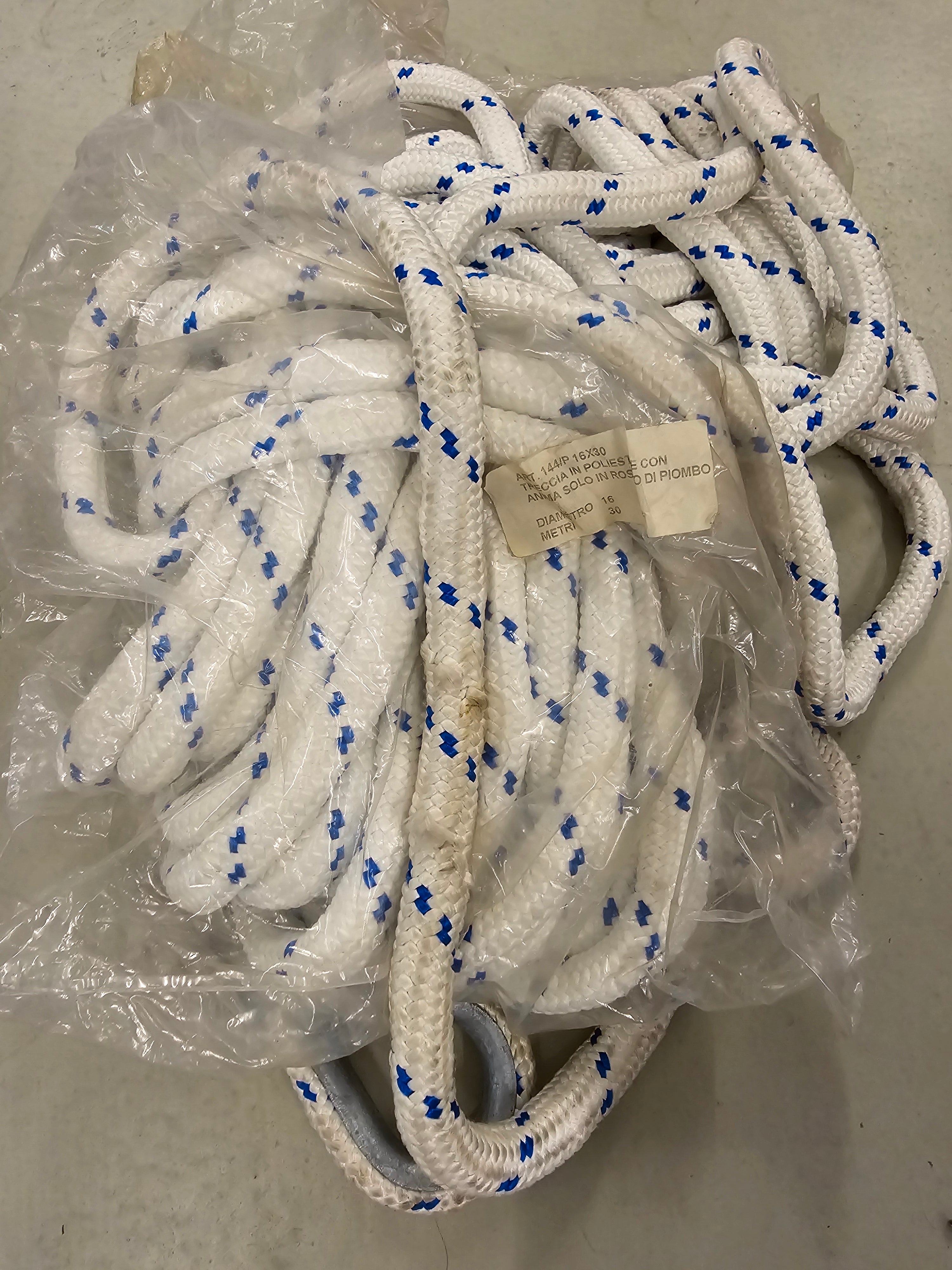OUTLET: 16 mm x 30 meter Blytov – Polyester med Blykerne