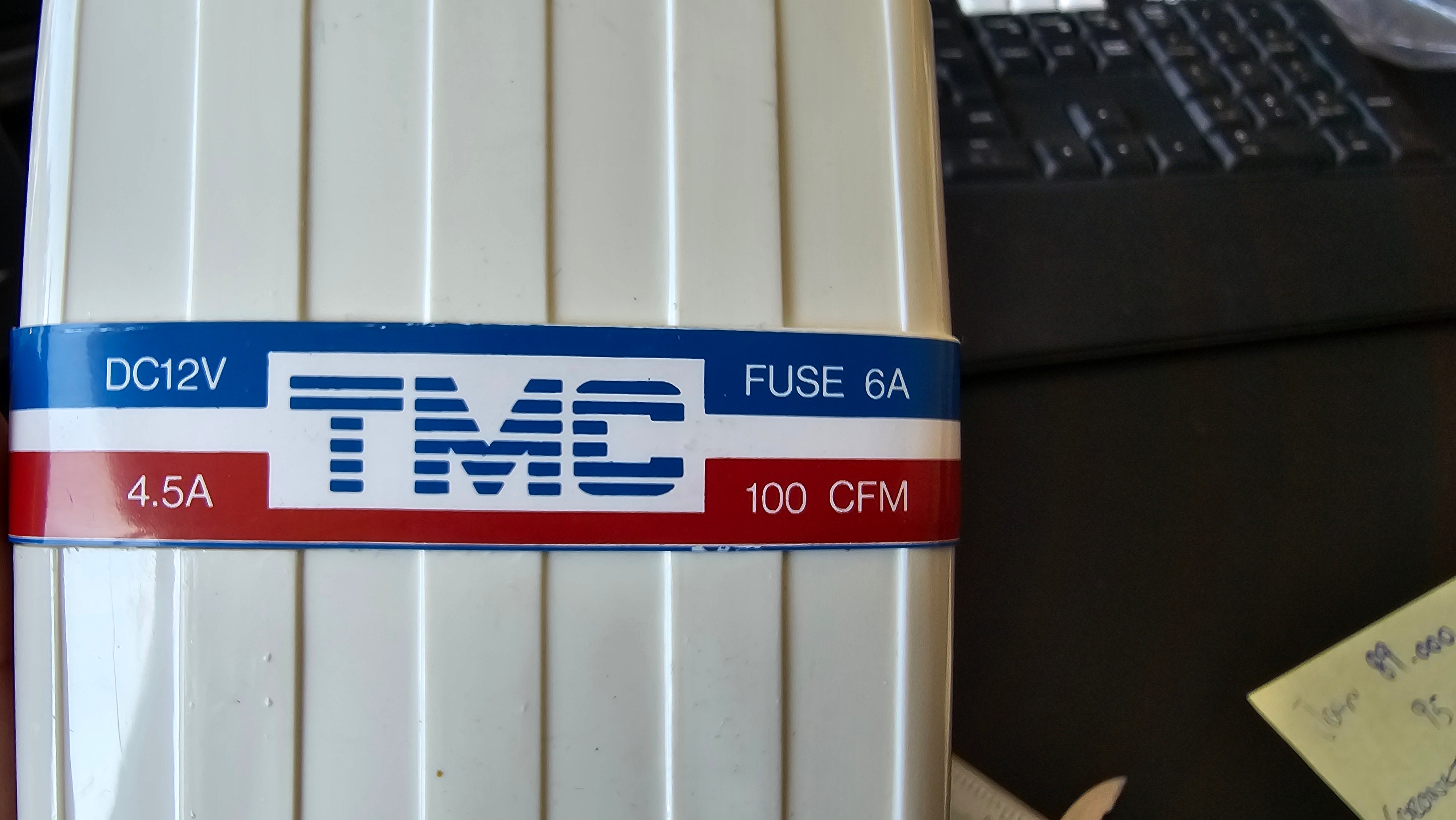 Outlet: TMC motorrumsventilator in-line 12V Ø80 mm