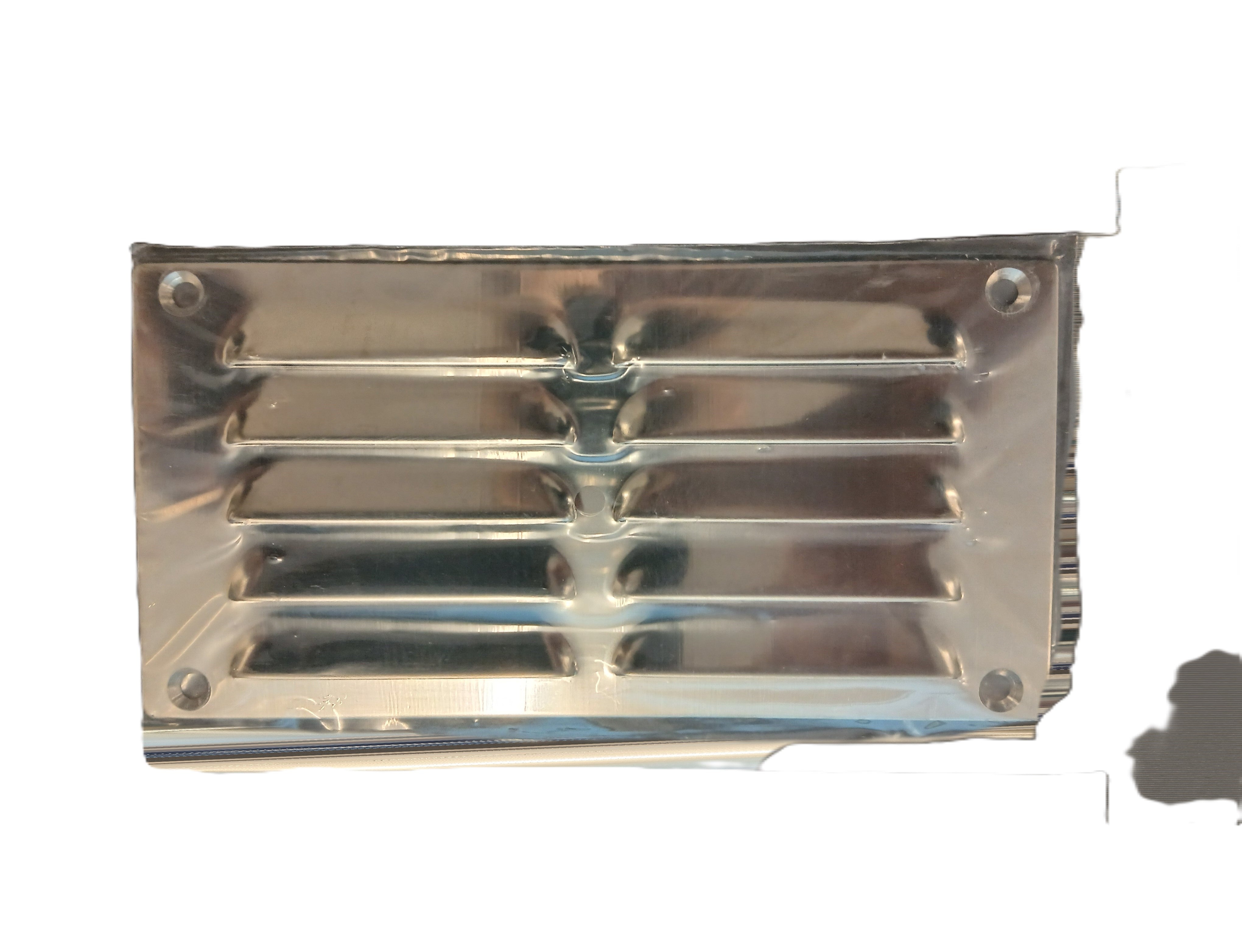 Lüftungsgitter Edelstahl doppelt 152 x 76 mm