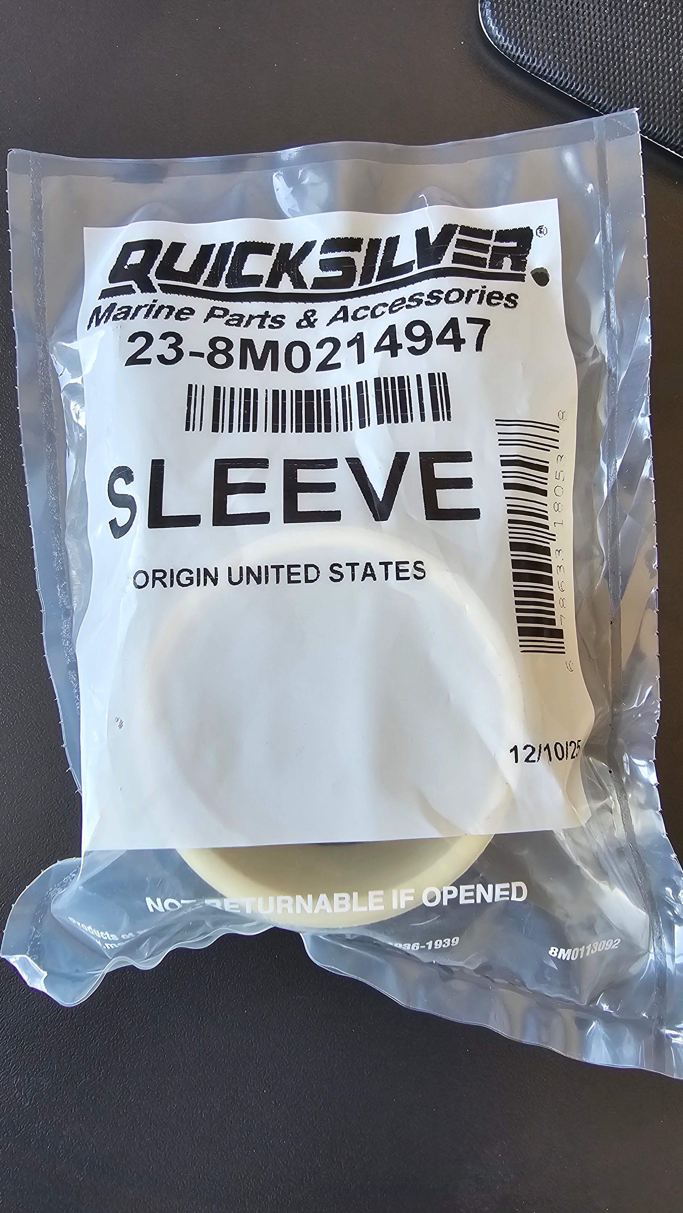 Mercury Quicksilver SLEEVE 23-8M0214947