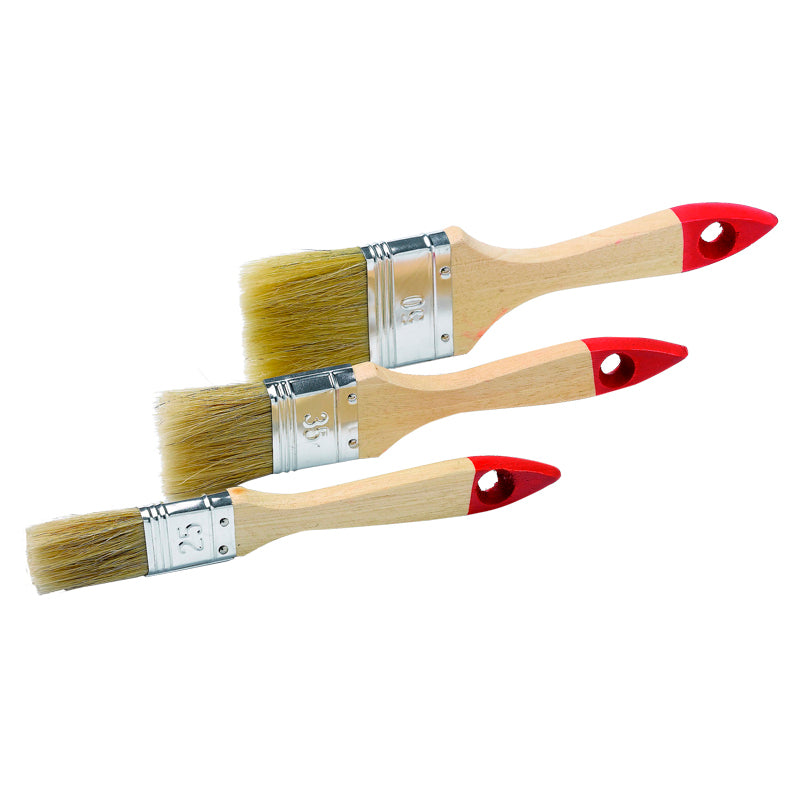 Pinselset 3er Set mit Holzgriff 25/35/50 mm
