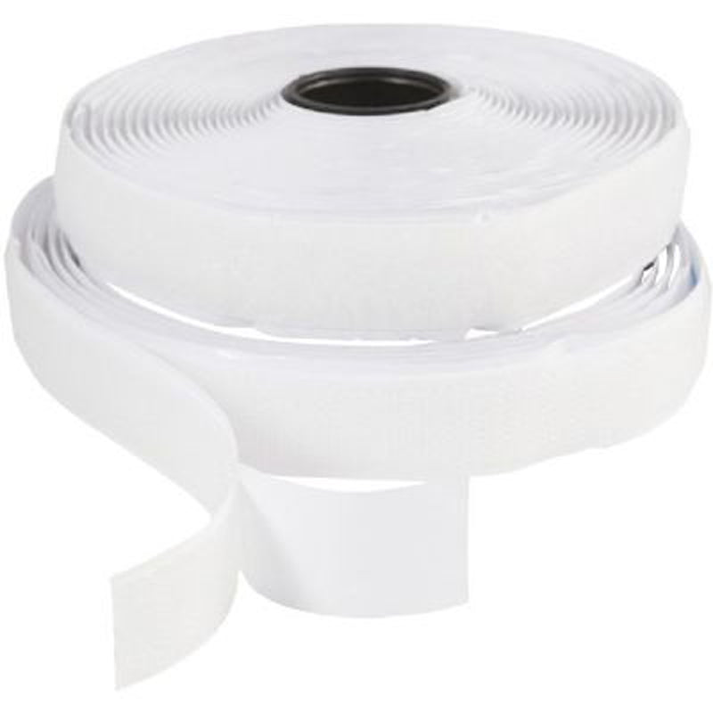 Velcro hvid hook & loop m/lim 20 mm x 25 m