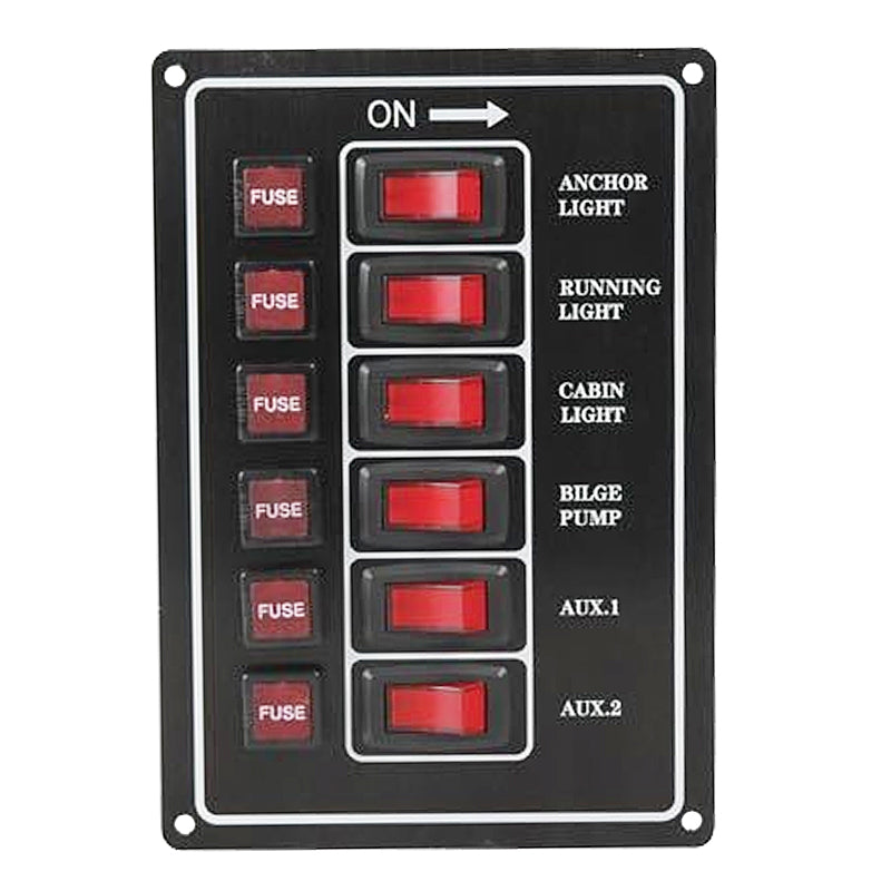 Alu Kontaktplatte 6 durchgehend vertikal