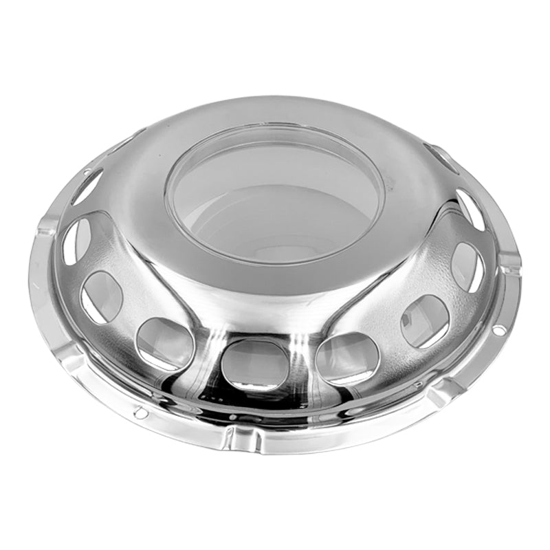 Dæksventilator lavprofil rustfri m/lysrude Ø200 mm
