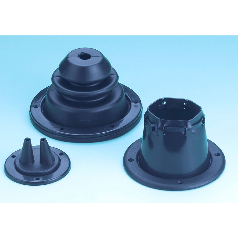 Skotgennemføring gummi Ø80 mm dobbelt, kabelhul Ø5 mm
