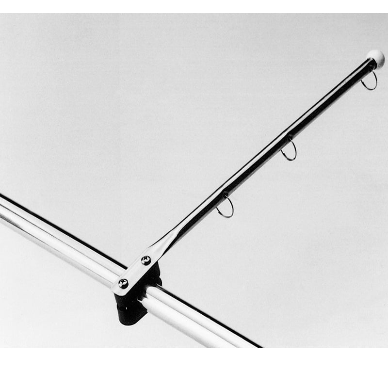 Vimpelstang rustfri til søgelænder L 420 mm beslag 25 mm rør