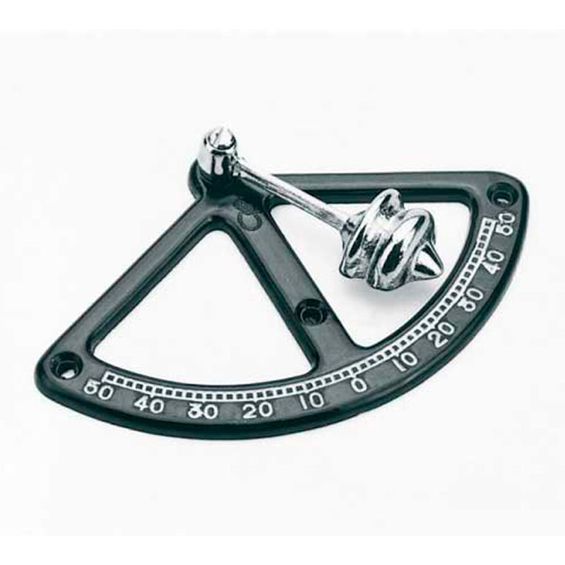 Inclinometer/Clinometer chrome-plated brass/plastic W:104 mm
