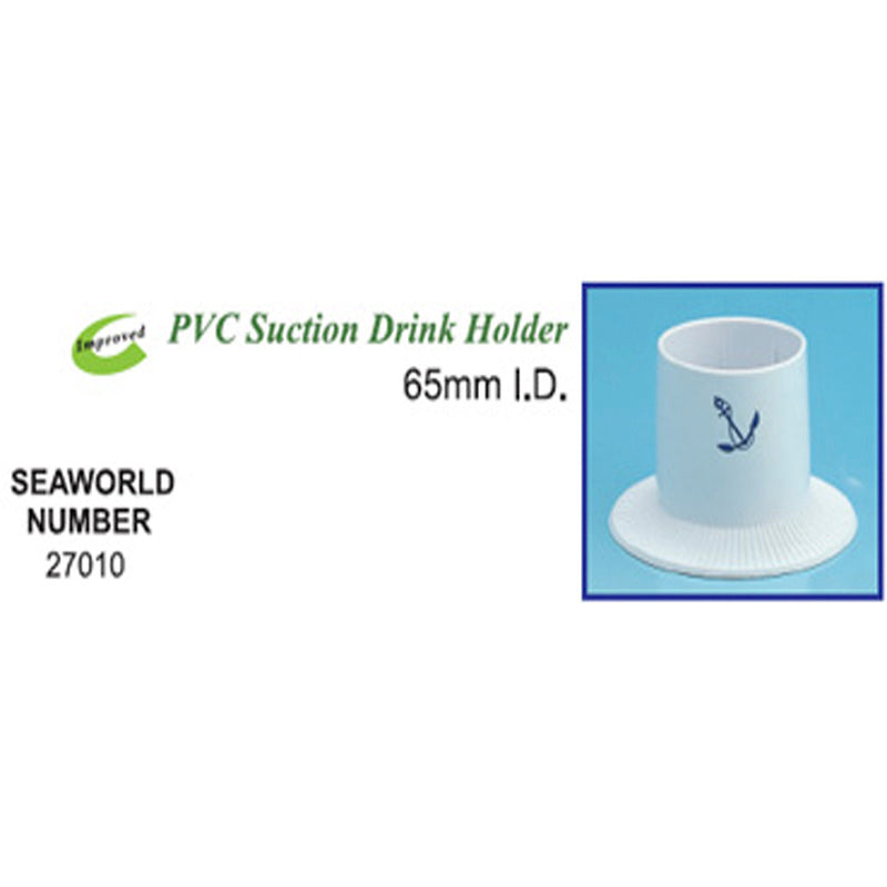 Cup holder white PVC Ø:65 mm