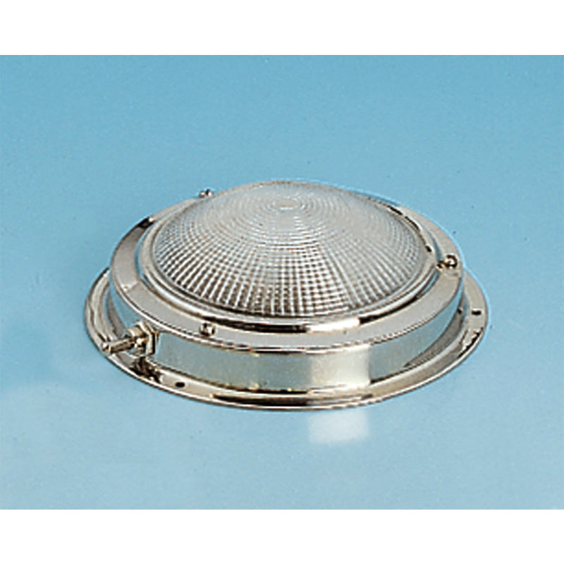 Loftlampe rustfri 12V 15W on/off 21CP BA15D Ø140 mm