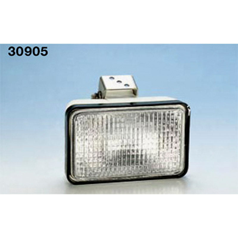 Deckleuchte Halogen 12V 55W weißer Kunststoff mit RF-Halterung