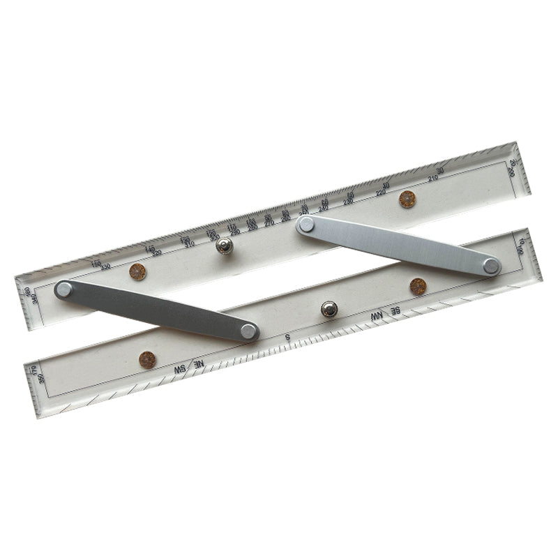 Parallel ruler clear acrylic W:67 x L:305 mm