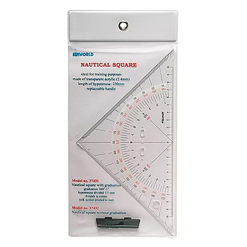 Navigation triangle with handle Hypotenuse 250 mm