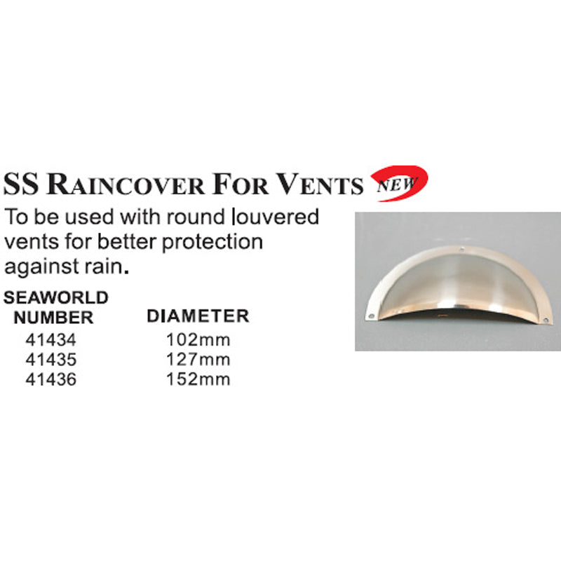Ventilation cover stainless steel Ø:127 mm