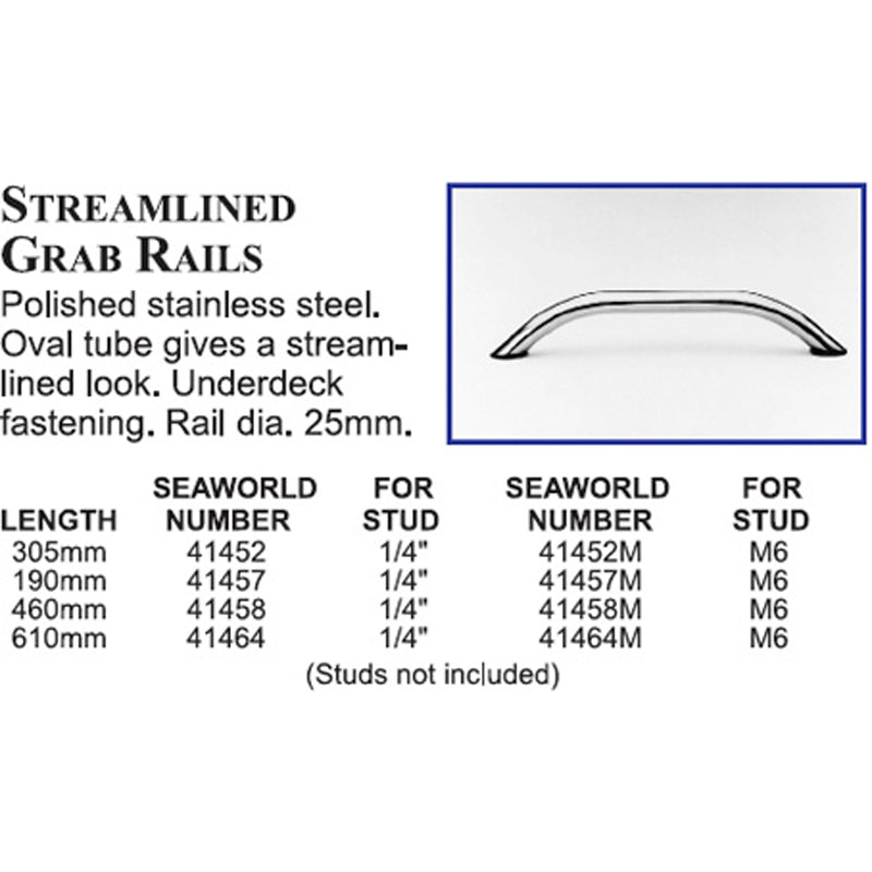 Håndliste 305 mm lavprofil