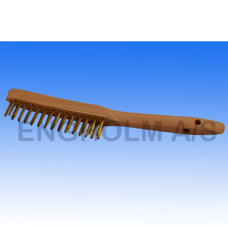 Håndstålbørste messing 2 rk.