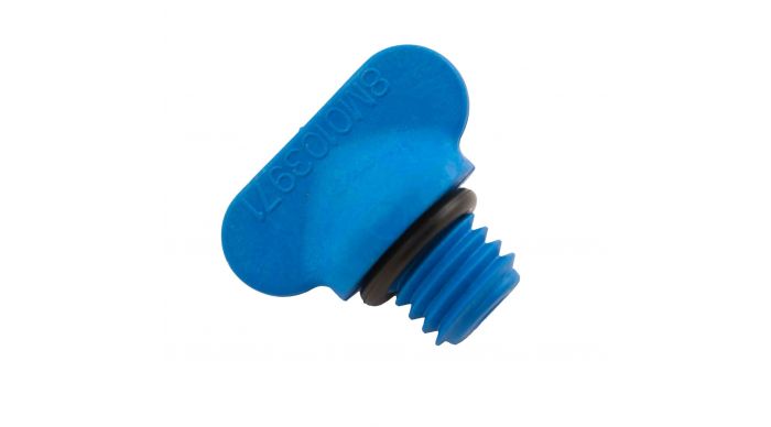 Blå Quicksilver aftapningsprop 22-8M0119211 med O-ring til MerCruiser