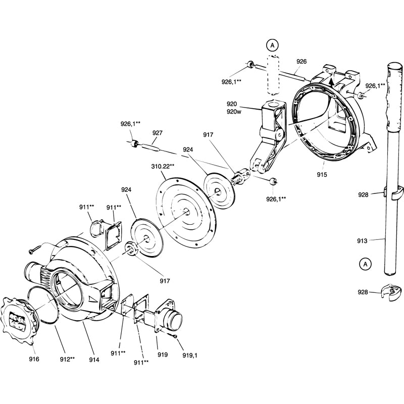 RM69 Kipphebel für Senior A Bilgenpumpe Nr. 920