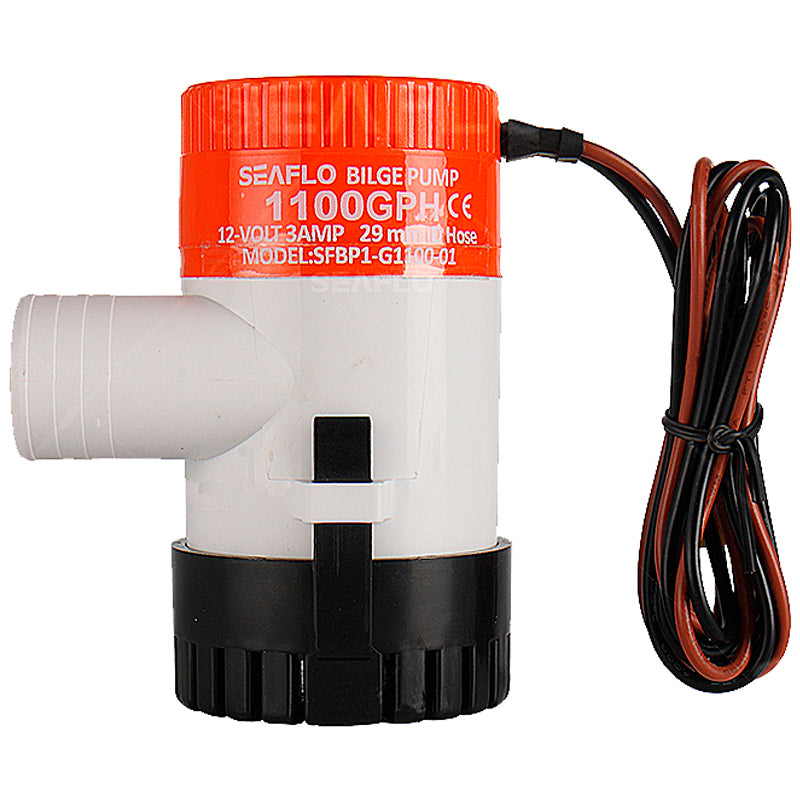 Seaflo el-lænsepumpe 12V 350 GPH 1322 l/time Ø19 mm