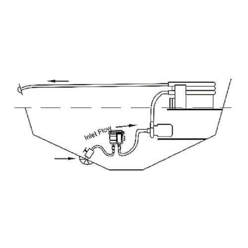 Seaflo seawater filter large 25/32/38 mm