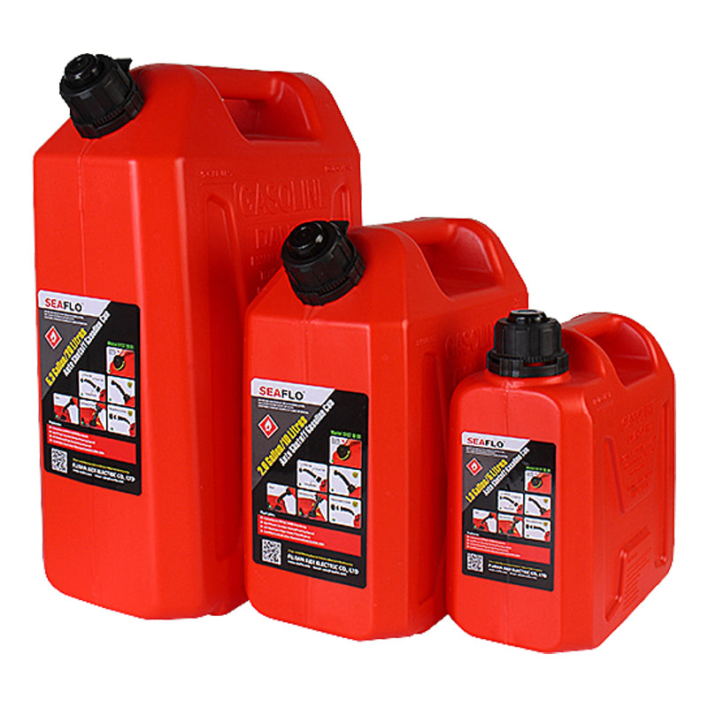 Seaflo Petrol can with auto-stop pouring spout - 10 liters