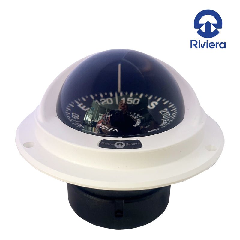 Riviera Compass Einbau-Vega 80 mm weiß*