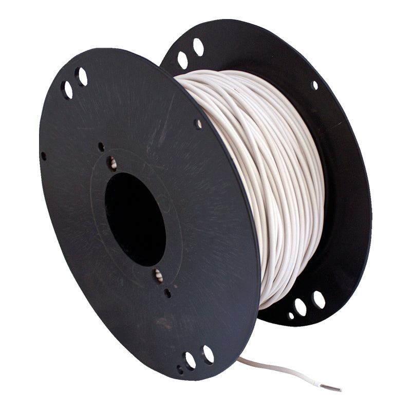 Mounting cable tinned 2.5 mm² white - 1 meter