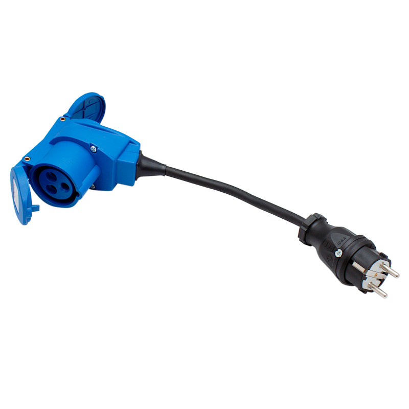 Adapter cable 230v Landstrøm schuko Male - Cee & Schuko Female