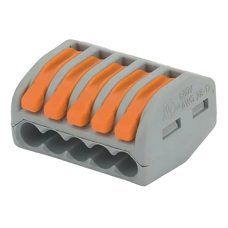 Clips/samlemuffe 5-polet 0,08-4 mm² (2 stk)