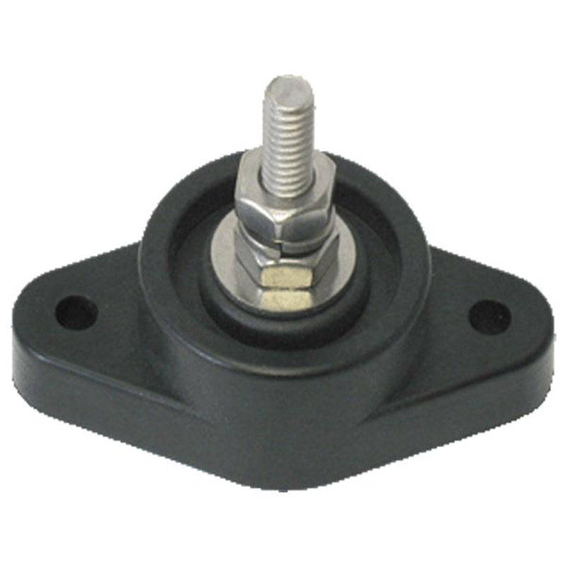 Terminalsamler enkelt sort 240A Ø10 mm stor base