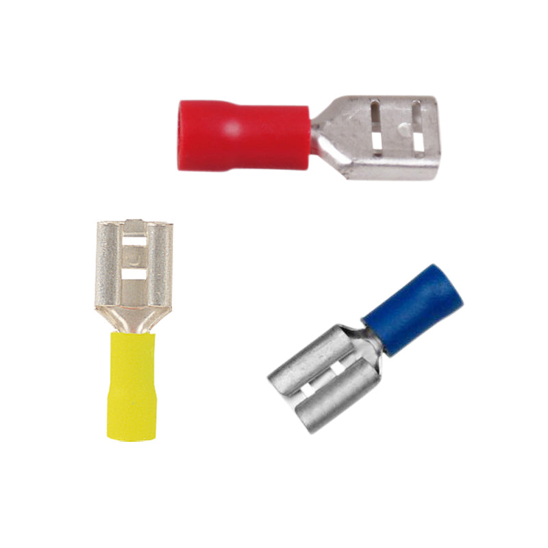 Fladstik hun gul 4,0-6,0 mm² 6,3 x 0,8 mm 10 stk.