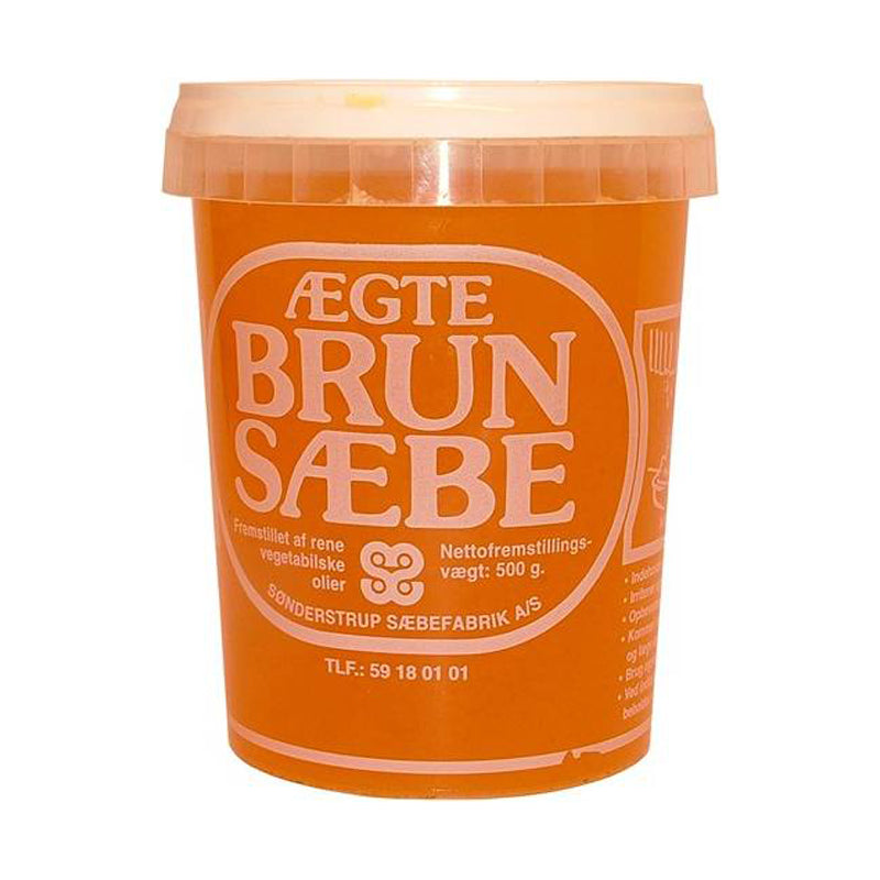 Borup fast brun sæbe 0,5 kg