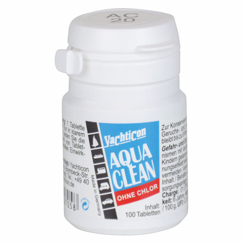 Yachticon Aqua Clean tabletter 100 stk til 20 L (2.000 L)