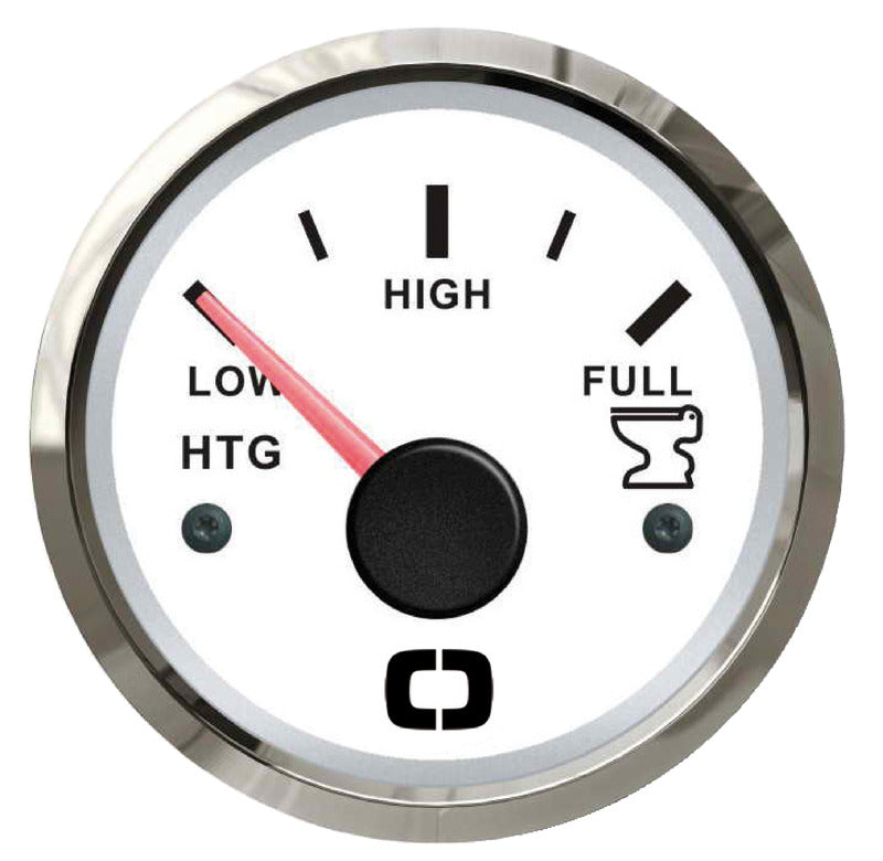 Sortvandsmåler 10/180 ohm hvid blank til båd og autocamper